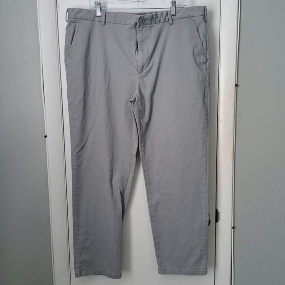 Izod Saltwater Stretch Chino Gray Men's 40 x 30 Straight Pants - Picture 1 of 6
